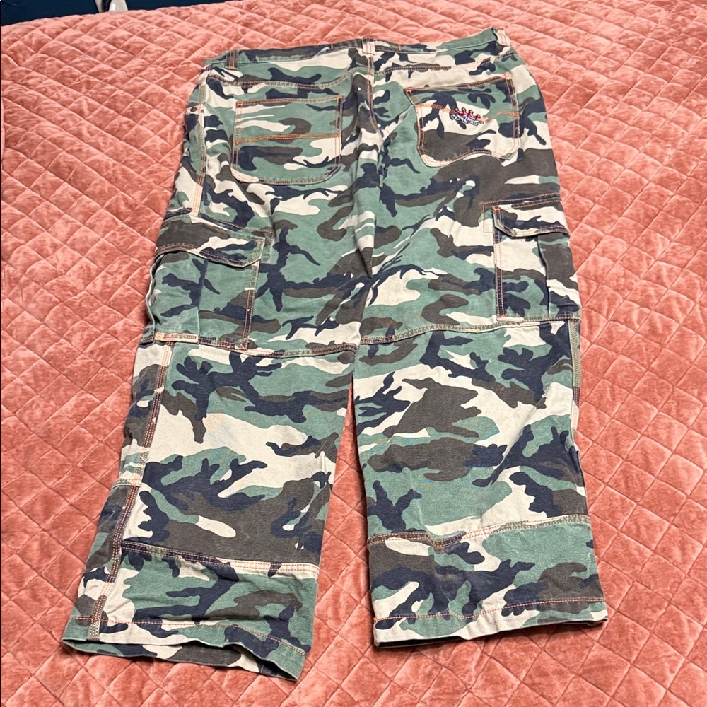 JNCO Indicator canvas camo cargo pants